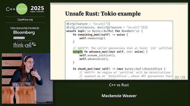Lightning Talk: C++ vs Rust - Mackenzie "Zie" Weaver - C++Now 2025