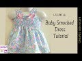 Smocked frock Tutorial | Smocked Dress for Baby - Beginners Sewing Lesson 66