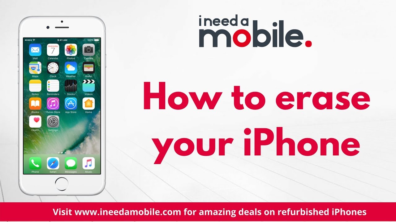 iPhone Help How to erase your iPhone YouTube