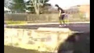 frontside flip big ledge