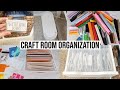 Organize my craft room with me  craft  cricut organization ideas