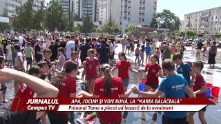 MAREA BĂLĂCEALĂ - APĂ, JOCURI ŞI VOIE BUNĂ. PRIMARUL BUZĂULUI A PLECAT UD LEOARCĂ