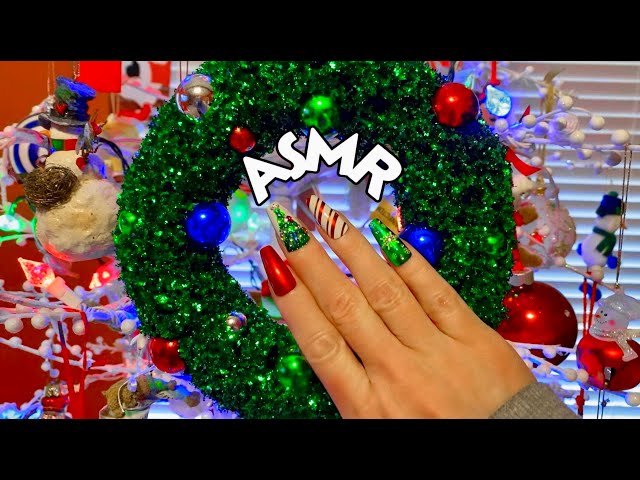 TINGLY CHRISTMAS TREE TAPPING & SCRATCHING TOUR + DECORATIONS🎄ASMR