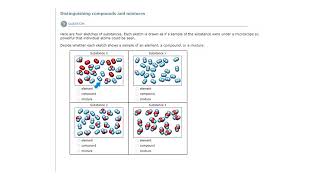 ALEKS - Distinguishing compounds and mixtures - Example 1