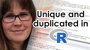 Unique and duplicated in R
