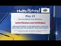 Birthdays For Friday May 23 