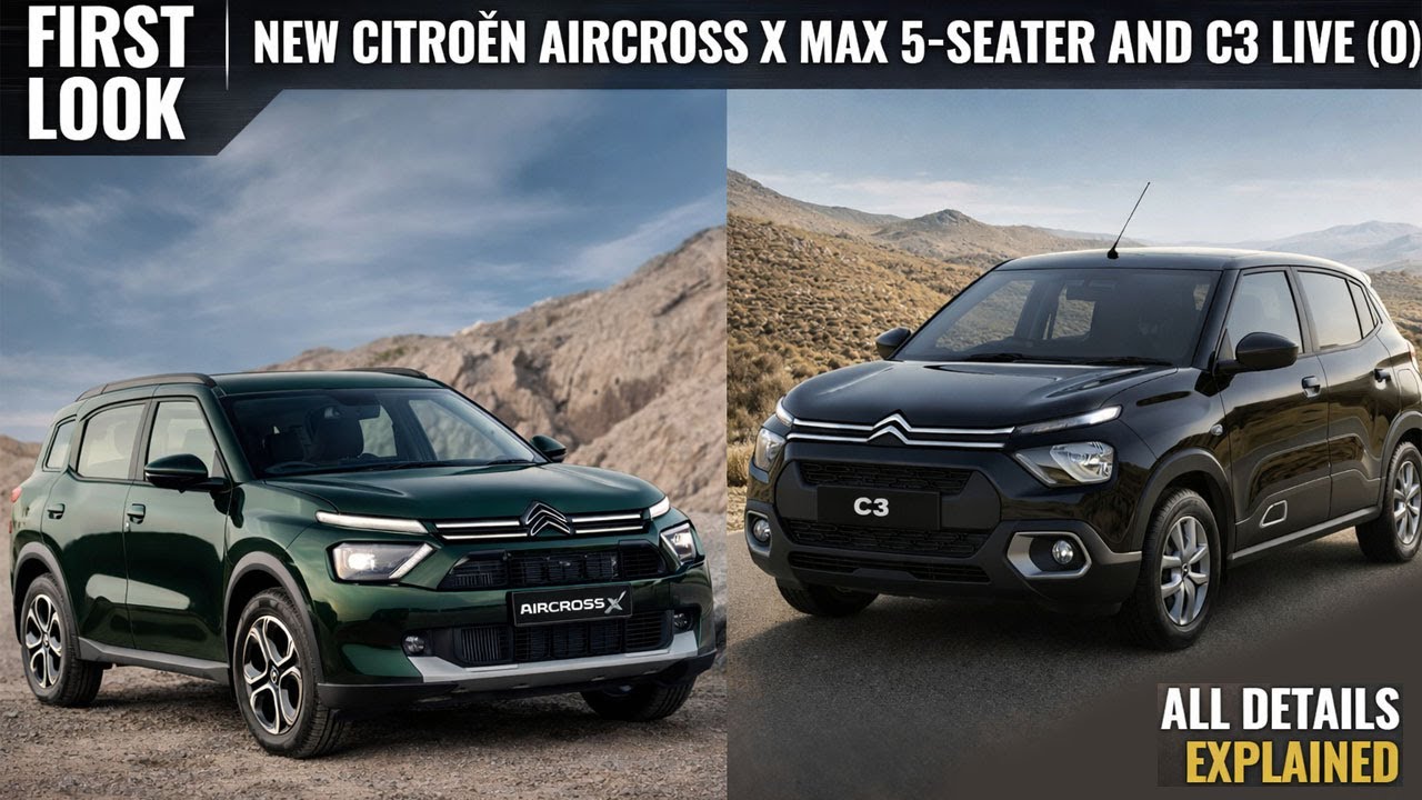 Citroen Aircross X Max Turbo 5S And C3 Live (O) New Variants Launched - Explained All Spec, Features