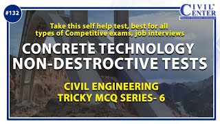 Civil Engineering MCQ Series|| 6: Concrete Technology MCQ (Non Destructive Tests) With Answer screenshot 5