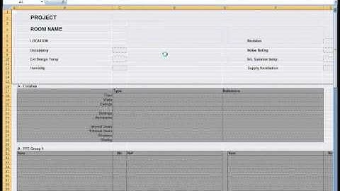 Room Data Sheet Compiler demo