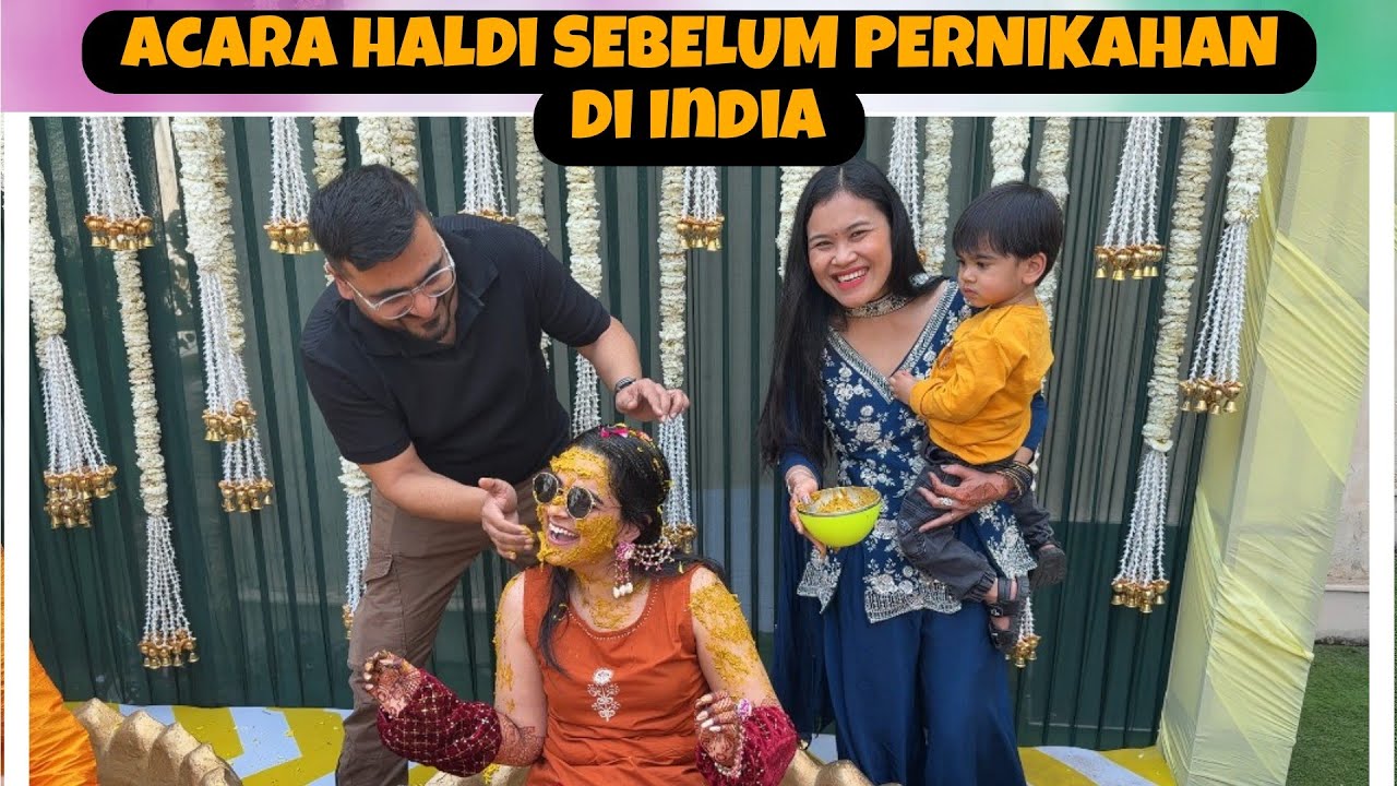 HALDI CEREMONY ‼️ ACARA PENGOLESAN KRIM KUNYIT KEPADA CALON PENGANTIN DI INDIA ‼️