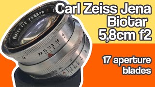 Cleaning Carl Zeiss Jena Biotar 5.8cm f2 17 aperture blades