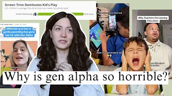Milllenials are failing at raising gen alpha