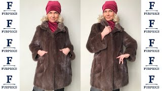 Шуба норка паркетка тм СТИЛЬ (Россия) за 33500 ₽ в отличном состоянии на furprice.ru р.44-46 /11971/