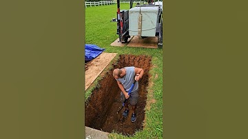 Preparing a Grave Liner for a Service Part 1. #cemetery #educationalvideo #funeral #graveyard #vault