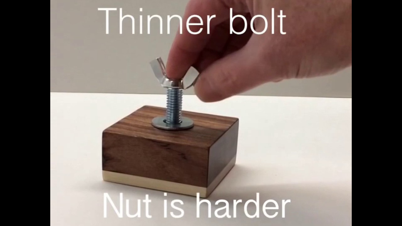 Montessori Bolt and Nut Block Step 2 - The Wing Nut