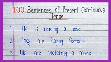 100 sentences of present continuous tense || 100 examples of Present continuous Tense in English