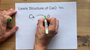 Draw the Lewis Structure of Calcium Oxide (CaO)