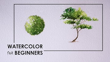 5 MINUTE Tutorial...How to paint a tree -ARCHITECTURAL rendering part-1