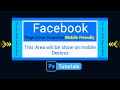 How to Make Mobile Friendly Facebook Page Cover Image Guidelines in Photoshop|Photoshop Tutorials
