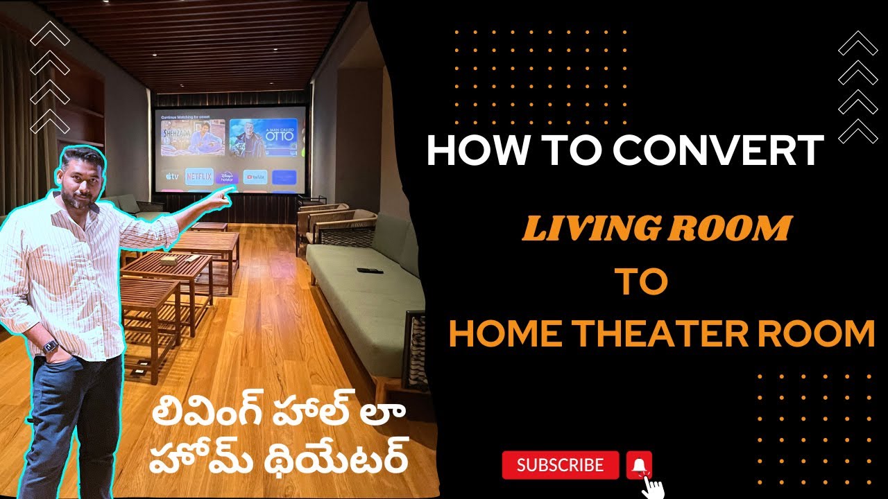How To Convert Living Room To Home Theater Room With | JVC Projector ...