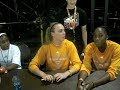 Brianna Bass, Alicia Manning, and Glory Johnson's wet dinosaur joke