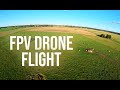 Relaxing FPV Drone Video: Rural Landscapes in Golden Light (4K)