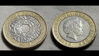 2 Pounds - Elizabeth II (4th portrait; Technology) - 2008 | UNITED KINGDOM