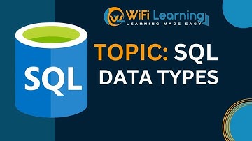 SQL Module 3 - Episode 1 | SQL Data Types | MS SQL Course