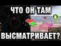 ЧТО ОН ТАМ ВЫСМАТРИВАЕТ?