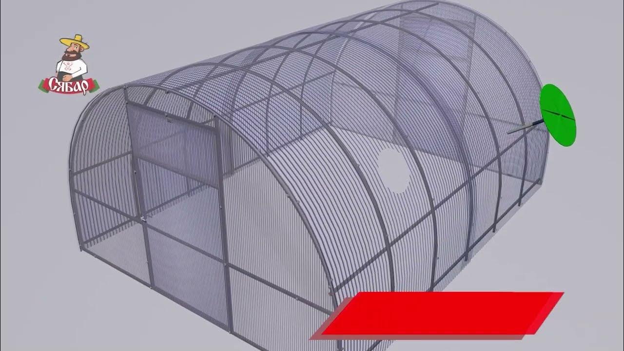Автоматический люк проветривания Сябар с термоприводом для теплицы из ...