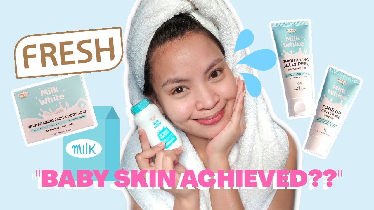 fresh milk white whip foaming soap