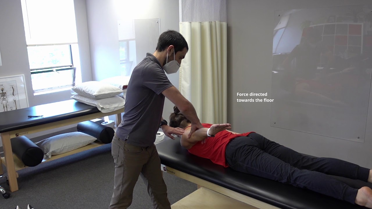 Manual Muscle Test for Shoulder Extension - YouTube