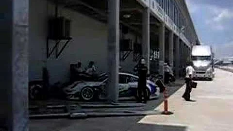 Porsche GT3 RSR test day 6-3-08 at Sebring Eldridg...