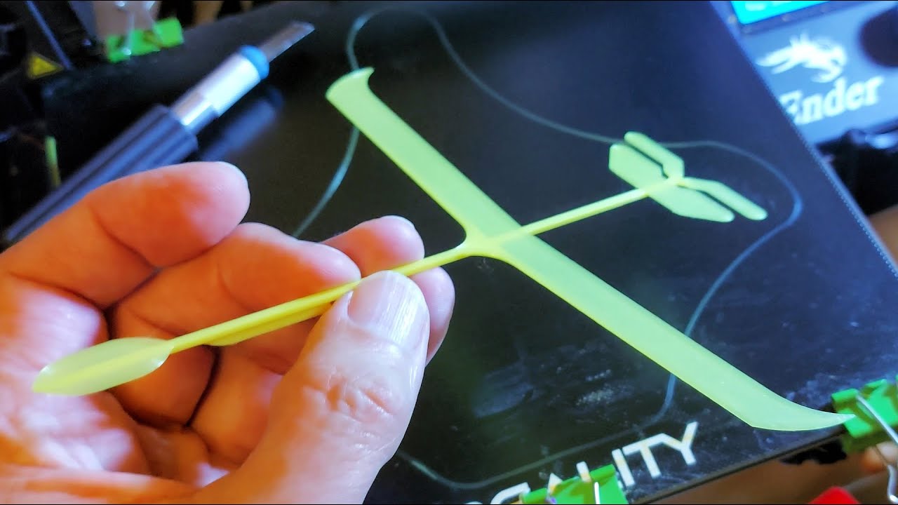 Ultralight 2gram Glider print in place by robotfriend