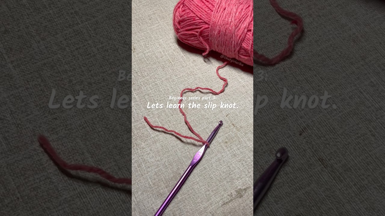 The first step to any crochet project 