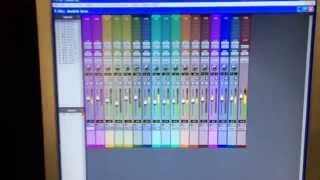 Used Mackie Logic Control - Pro Tools Demo  www.dirtcheepmusic.com