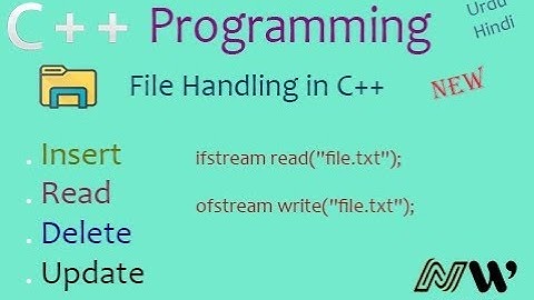 C++ File Handling || Read, Write, Delete, Update from file in C++ || C++ CRUD filing in Urdu/Hindi