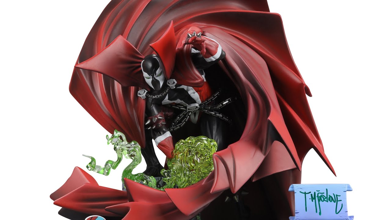 Spawn Black White & Red All Over 1:10 Scale Statue - YouTube