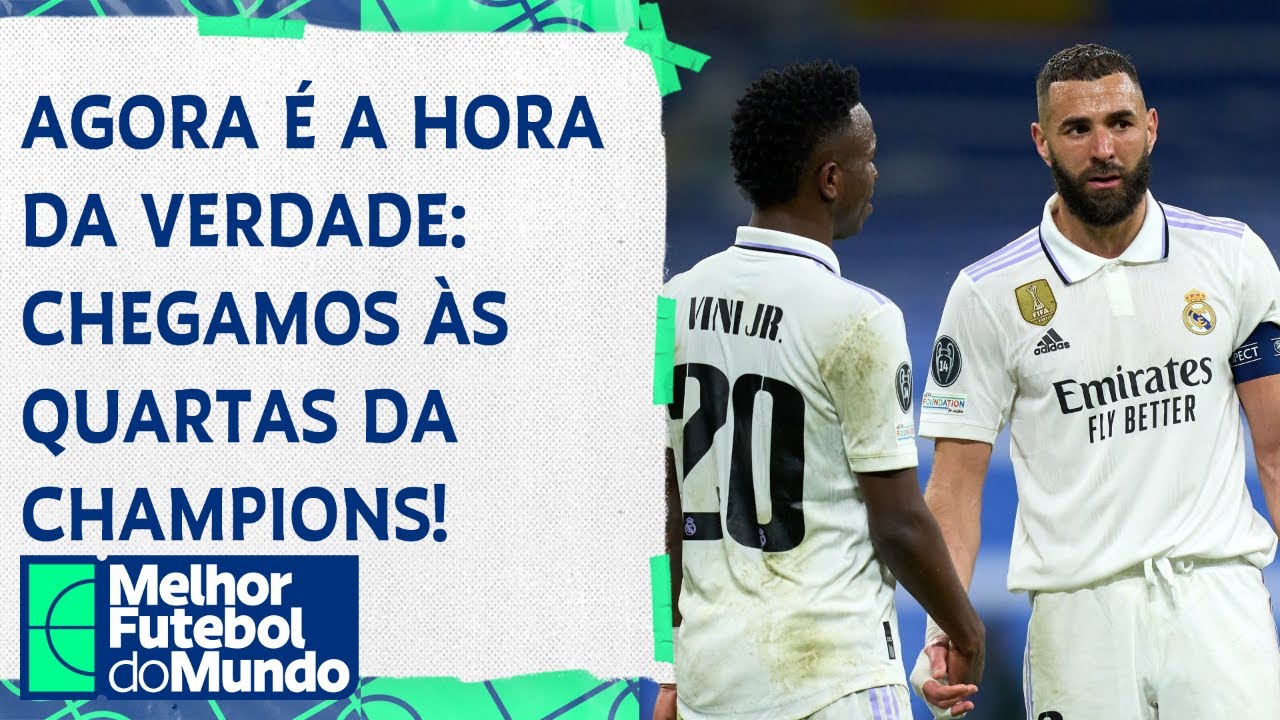 SORTEIO DAS QUARTAS DA CHAMPIONS: Reagindo ao vivo - Melhor Futebol do  Mundo (17/03/2023) 