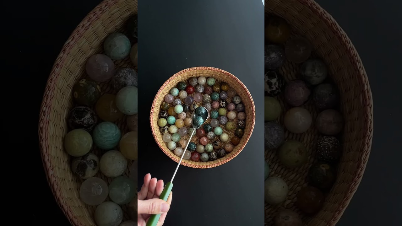 New Bakelite handled spoon. Perfect for stone marble scooping!