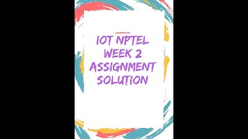 Internet of things(IOT) #NPTEL week 2 assignment 2 answer