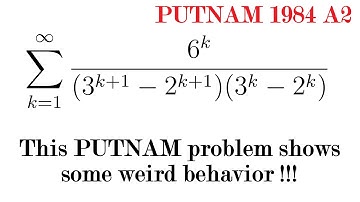 This PUTNAM problem shows some weird behavior ft. An infinite Telescoping sum