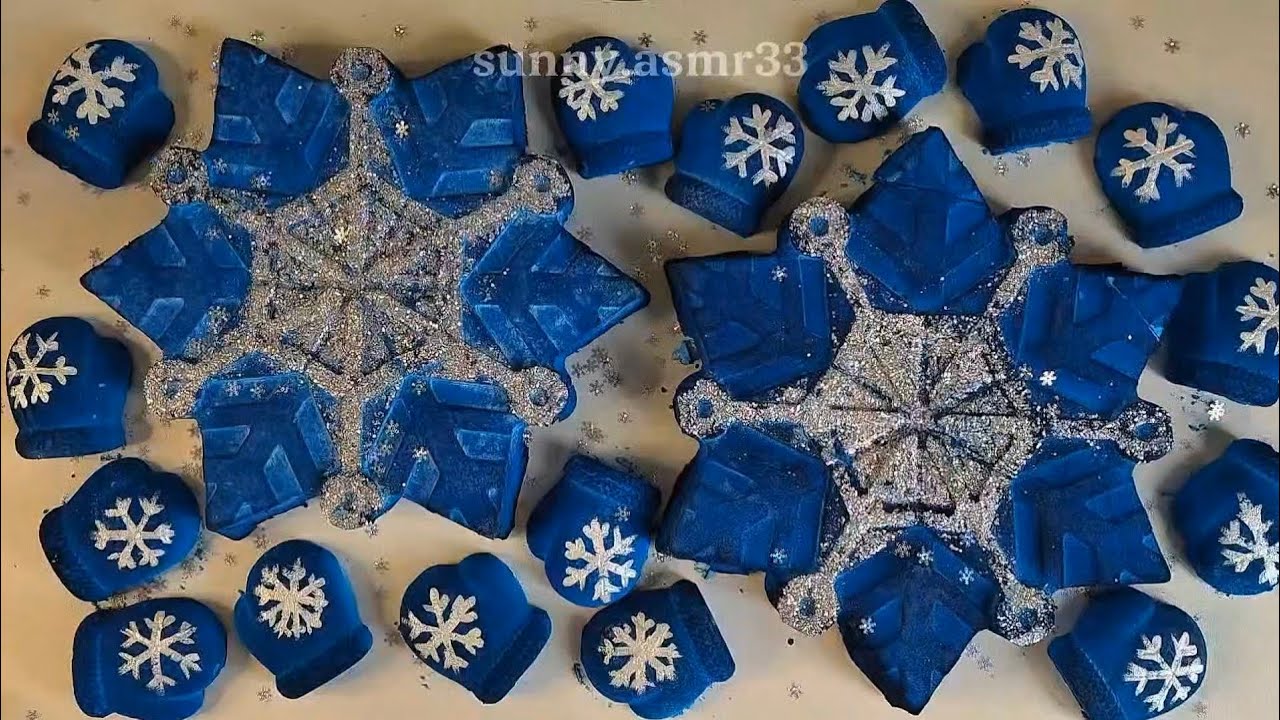 ASMR chalk ❄️ Mittens and snowflakes! ❄️ #asmr #relax #chalk 