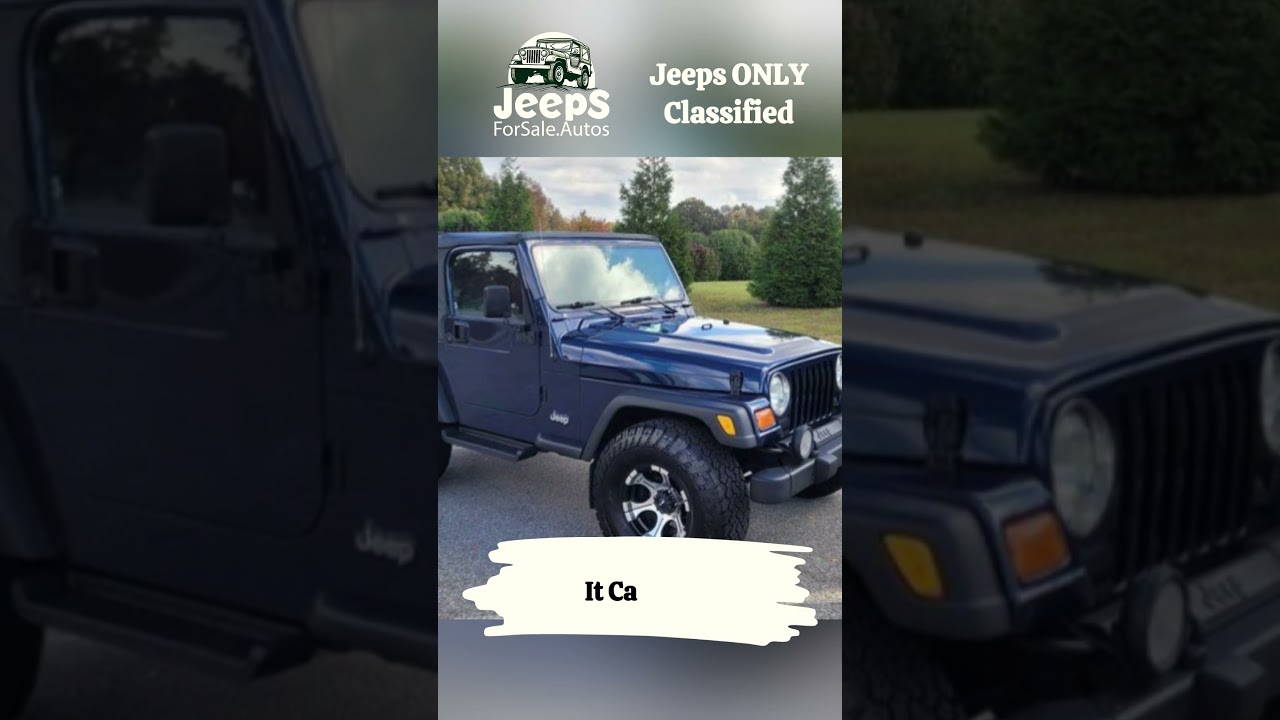 2002 Jeep Wrangler Sport 4X4 for Sale! 🚙 Ready for Adventure! 🌟