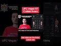 UFC Vegas 117 CoMain Event #ufc #ufcvegas117 #ufcpicks #ufcfightnight #ufcpredictions