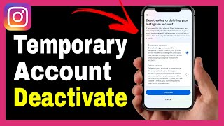 How To Deactivate Instagram Account [2024]  Full Guide