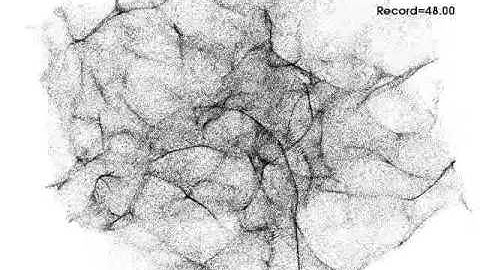 Large scale structure formation in the Universe simulated