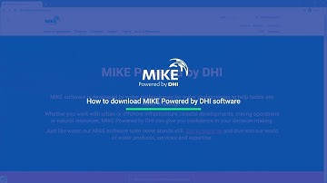 How to download MIKE Powered by DHI Software