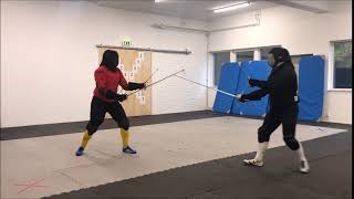 Feint attack to the foot