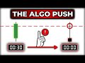 The algo in the last 30 seconds of a 5 minute candle  themas7er